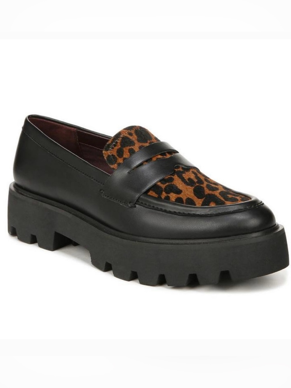 NWOT • Franco Sarto • Leopard Penny Loafers •